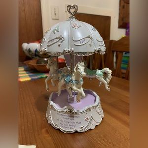 “Granddaughter, I Wish You” Illuminated Carousel Music Box